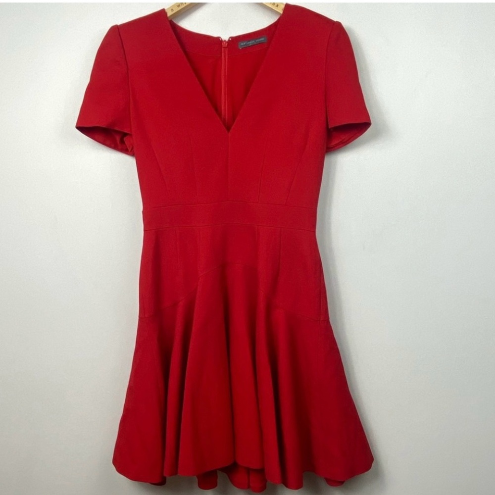 Alexander McQueen Wool Silk Fit Flare Dress 40 - Picture 7 of 8
